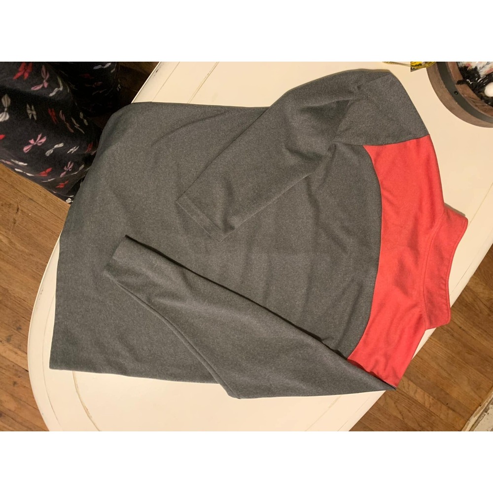 Evoshield Performance Pullover Men's Small 1/4 Zip Gray Red Base Layer - Picture 8 of 8